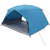 vidaXL Trekkingzelt 4 Personen Blau 185T Polyester mit PolyurethanBeschichtung