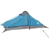 vidaXL Trekkingzelt Blau 2-Personen 185T Polyester mit PolyurethanBeschichtung