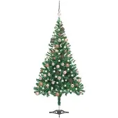 Syfax Künstlicher Weihnachtsbaum Beleuchtung Kugeln 180cm 564 Zweige