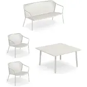 Emu Darwin Gartenlounge-Set 4-teilig weiß