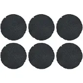 vidaXL Trittsteine 6 stk. Schwarz Ø 45 x 1,8 cm Gummi