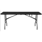 Jet-Line Buffettisch Gartentisch Klapptisch zusammenklappbar faltbar schwarz grau 180x70x74cm NIKOLAUS