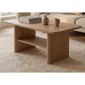 Furn.Design Couchtisch "Luzern" in Hickory Walnuss 90 x 56 cm