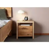 MASSIVMOEBEL24.DE Nachttisch Wildeiche 45x45x45 natur geölt PURE OAK #117