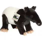 Teddy HERMANN® Teddy Hermann Kuscheltier Tapir Mama 32 cm schwarz/weiß Plüschtier