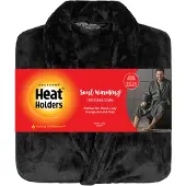 Heat Holder Wärmehalter - Weicher warmer Morgenmantel für Herren - Schwarz