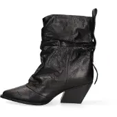 Marc Ellis Damen Stiefelette Veridia Nova echtes Leder Blockabsatz schwarz elegant casual Black B 36