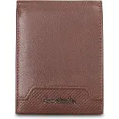 Pierre Cardin Herren Geldbörse, echtes Leder, Schwarz, Dunkelbraun