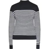 Dreimaster Pullover Frauen schwarz weiss