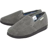 Dunlop Herren Hausschuhe mit Karomuster und Memory Foam