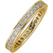 Lyomi Ring 585/- Gelbgold Memoire synth. Diam.0,90ct.