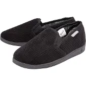 Dunlop Herren Hausschuhe mit Karomuster und Memory-Schaum