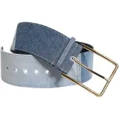 Dolce&Gabbana Zwei-Ton Blau Denim Goldmetall Schnalle Gürtel