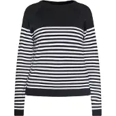 Dreimaster Pullover Frauen schwarz weiss