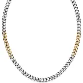 Zeeme Stainless Steel Kette Edelstahl 2-farbig