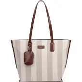FoodColors Diana&Co Shopper-Tasche, zweifarbig, mit Reißverschluss und Henkeln aus Kunstleder, 46 x 31,5 cm