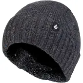 Heat Holder Mens Thermal Chunky Beanie Hut | | Heatweaver Fleece-Futter - Denim
