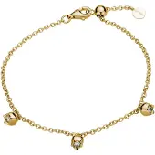 Lyomi Armband 585/- Gelbgold 3 synth. Diam. 0,15 ct.
