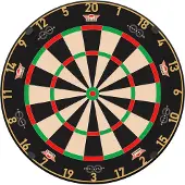 Bull's Dartboard Advantage 8 mit ultradünnem Drahtsystem, gehärtetem Bullseye, NDB-zugelassen