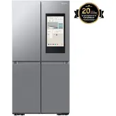 Samsung RF65DG9H0ESREF, French Door, Edelstahl, Freistehend, French door, Edelstahl, Berührung, LED, An Tür