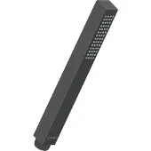Duravit Stabbrause eckig, MinusFlow schwarz matt schwarz matt