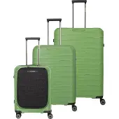 Travelite Trolleyset "MOOBY 3-teilig Reisekoffer Hartschale" mit TSA-Schloss und recyceltem Polypropylen