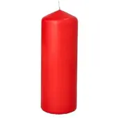 Papstar Stumpenkerze Ø 60 mm, 165 mm rot 10 Stück