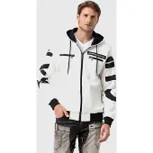Cipo & Baxx Strickjacke "Sweatjacken" 1 mit Ärmel- und Rückenprint