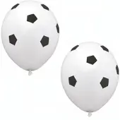 Papstar Luftballons "Soccer", Ø 29 cm, ideal für Fußballpartys | Beutel (8 Stück)