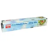 Papstar Starpak Frischhaltefolie, PVC 300 m mit praktischem Schneidesystem