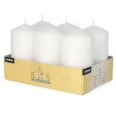 Papstar Starpak 6 Stumpenkerzen Ø 60 mm · 115 mm Rot