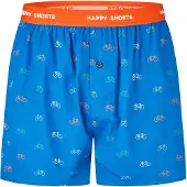 Happy Shorts Herren Webboxershorts - American Style, Baumwolle, gemustert