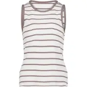 Cartoon Tanktop "Basic-Top mit Rundhalsausschnitt", Damen, Gr. 46, beige (cream, beige), Obermaterial: 95% Baumwolle CO. 5% Elasthan EL., Tops Tanktop