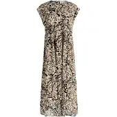 Cartoon Midikleid mit Muster in Nature/Black | Gr.: 44