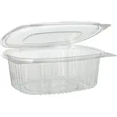 Papstar Starpak 50 Feinkost- und Salatschalen mit Klappdeckel, R-PET glasklar oval