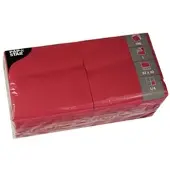 Papstar 500 Servietten, 1-lagig 1/4-Falz 33 cm x 33 cm Rot
