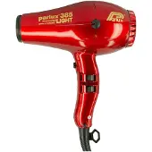 Parlux 385 Powerlight, 79 m³/h, Rot, Einfarbig, Hängeschlaufe, 3,3 m, 2150 W