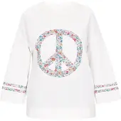 Usha Bluse Frauen beige mehrfarbig