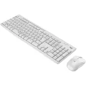 Logitech MK295 Silent - Tastatur-und-Maus-Set - kabellos - 2.4 GHz - Spanisch - Off White