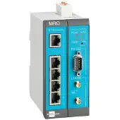 Insys Microelectronics MoRoS icom MRO-L210, LTE-Router, Ethernet-WAN, 10 Gigabit Ethernet, 100 Gigabit Ethernet, Blau, Grau, Weiß