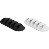 DeLOCK Kabel-Halteclips Thermoplast Schwarz, Weiß flexibel (Ø x H) 5 mm x 15 mm 1 Set 18347