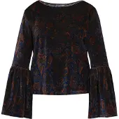 Usha Bluse Frauen blau mehrfarbig