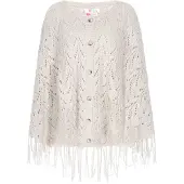 IZIA Poncho Frauen grau
