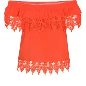 IZIA Bluse Frauen orange