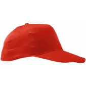 Sols Unisex Sunny 5 Panel Baseballkappe (rot)