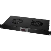 Logilink FAU02FB, Lüftertafel, Stahl, Schwarz