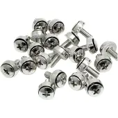 StarTech.com .com M6 x 12mm - Montageschrauben - 100er Pack - M6 Schrauben für Server Rack und Serverschrank - Schrauben-Kit (Packung mit 100)
