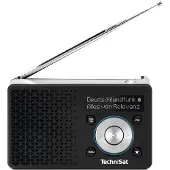 Technisat DIGITRADIO 1 A, Analog & Digital, DAB, FM, 87,5 - 108 MHz, 174 - 240 MHz, 1 W, OLED