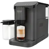 Taurus Accento Latte, Espressomaschine, 1,5 l, Kaffeebohnen, Eingebautes Mahlwerk, Schwarz, Grau