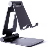 Desire2 faltbarer Telefonhalter aus Aluminium - Schwarz